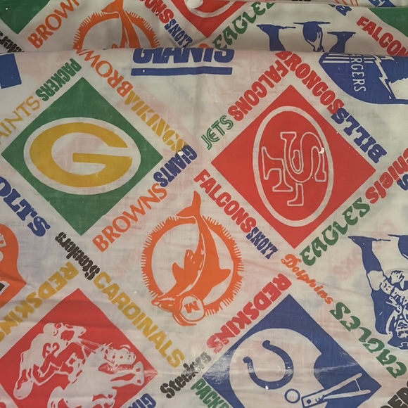 Vintage 1970s NFL Full Flat Sheet (as is) - Picture 11 of 11